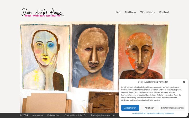 Screenshot of ilananitahunke.de