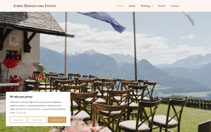 Screenshot of ilariabernacchiaevents.com