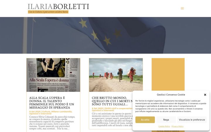 Screenshot of ilariaborletti.it