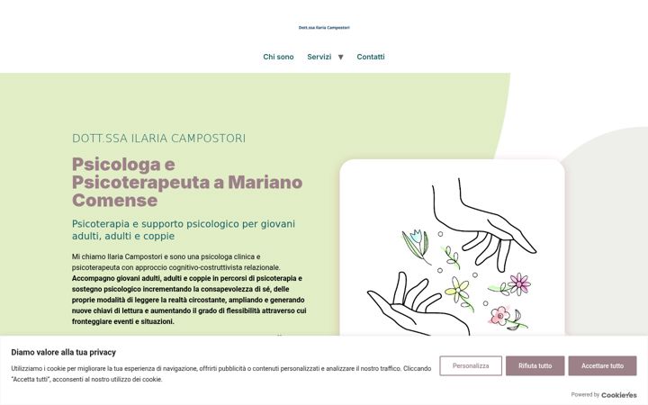 Screenshot of ilariacampostori.it