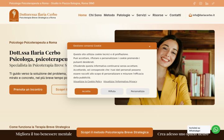 Screenshot of ilariacerbo.com