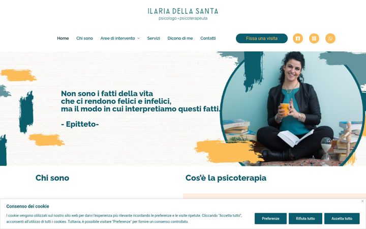 Screenshot of ilariadellasanta.it
