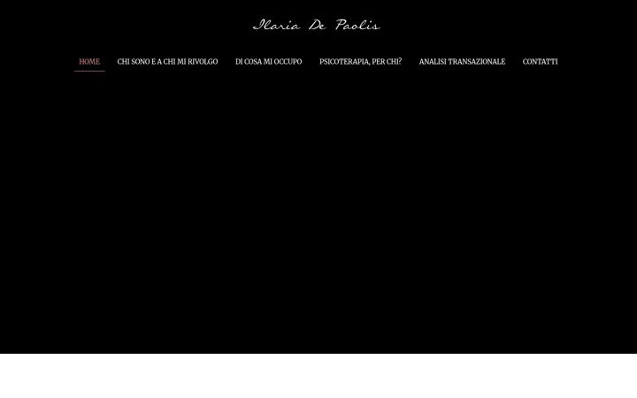 Screenshot of ilariadepaolispsicoterapeuta.it