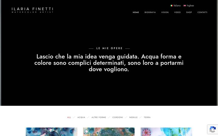 Screenshot of ilariafinetti.it