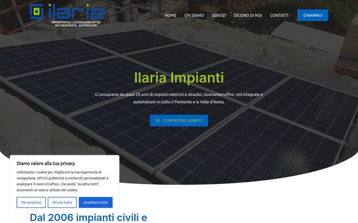 Screenshot of ilariaimpianti.it