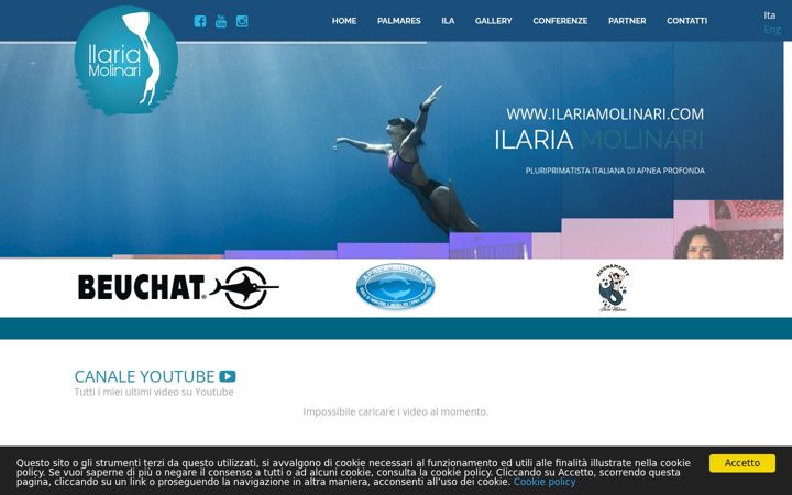 Екранна снимка на ilariamolinari.com