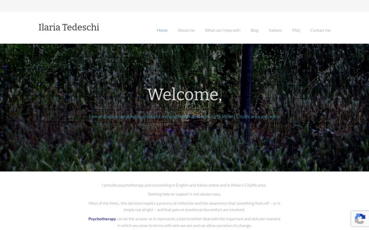 Screenshot of ilariatedeschi.com