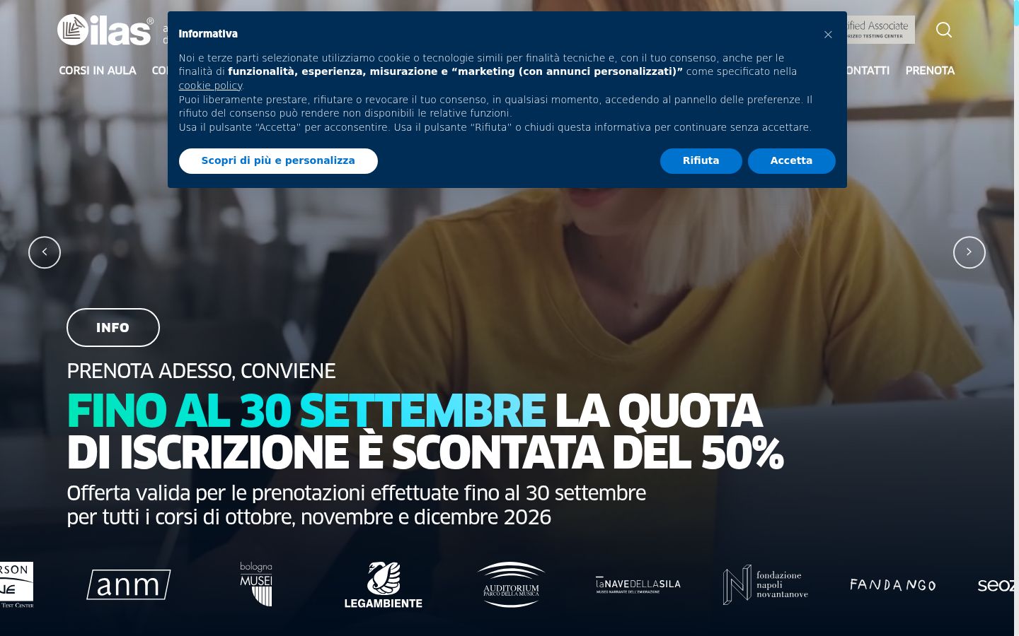 Screenshot tal-banner tal-kunsens muri qabel kwalunkwe interazzjoni