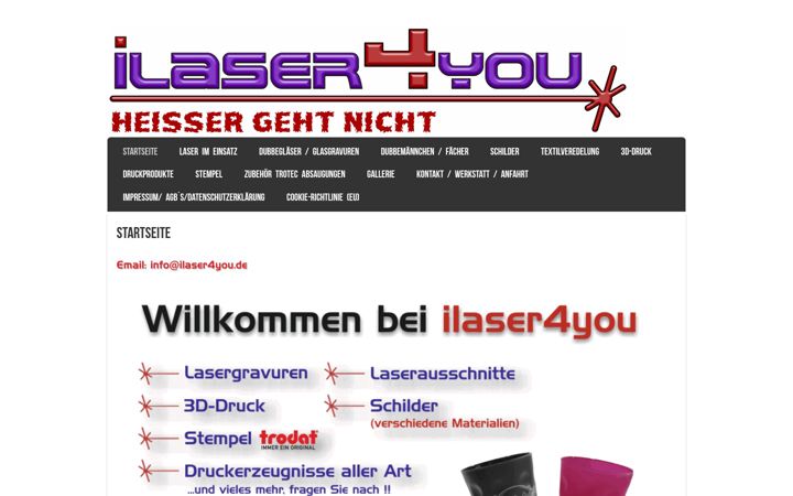 Screenshot of ilaser4you.de