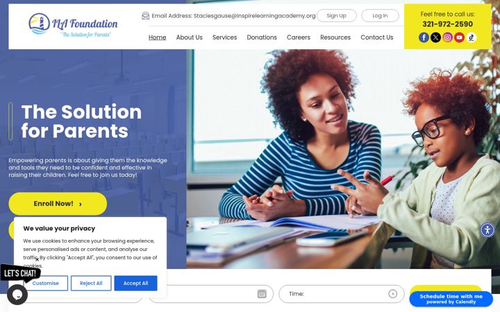 Екранна снимка на ilasfoundation.com