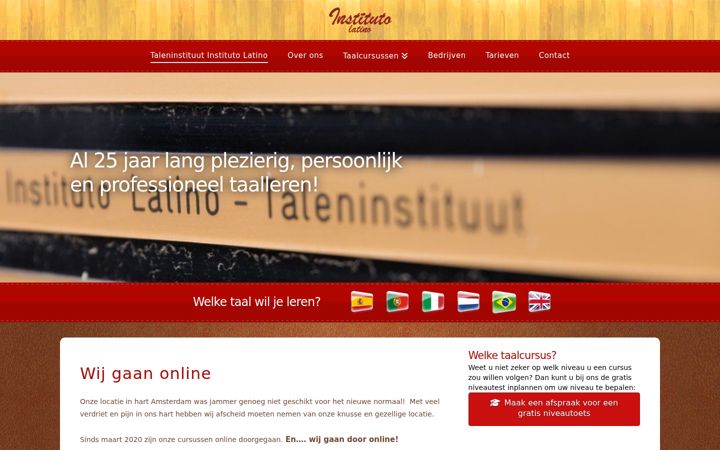 Screenshot of ilatino.nl