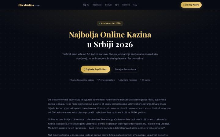 Screenshot of ilbestudios.com