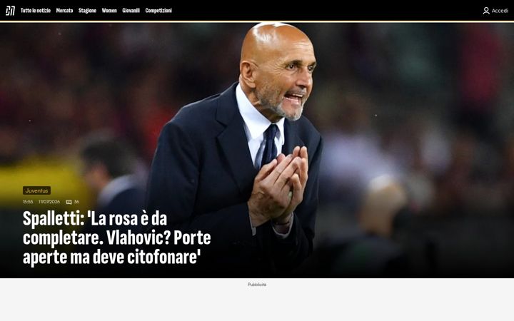 Screenshot of ilbianconero.com