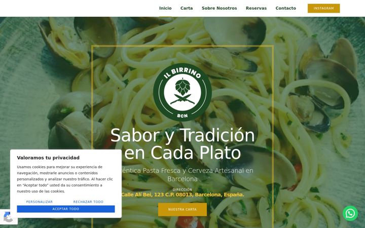 Screenshot of ilbirrino.com