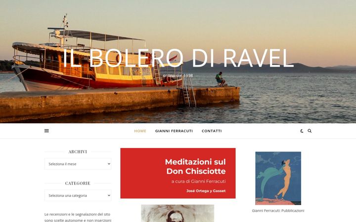 Screenshot of ilbolerodiravel.org
