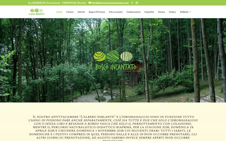 Screenshot stránky ilboscoincantatoostana.com