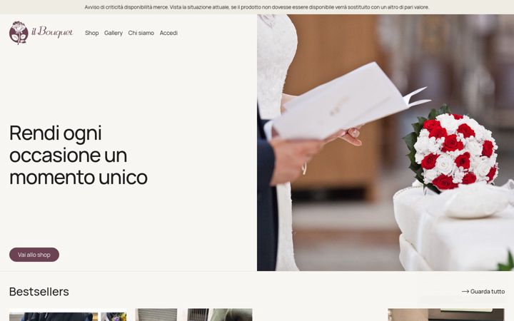 Screenshot of ilbouquetcastrovillari.it