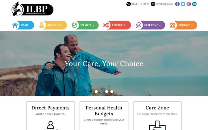 Screenshot of ilbp.co.uk