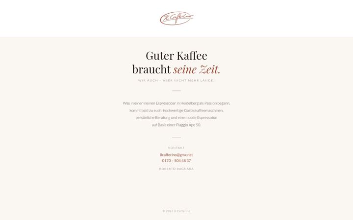 Screenshot of ilcafferino.de
