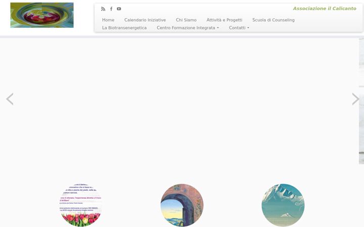 Screenshot of ilcalicanto.org