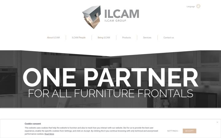 Screenshot stránky ilcam.com