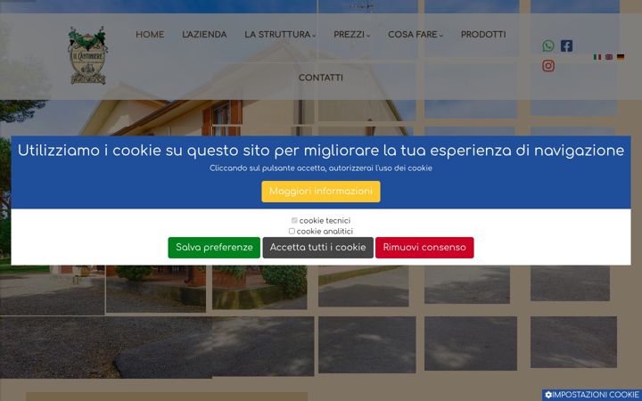 Screenshot of ilcantiniere.it