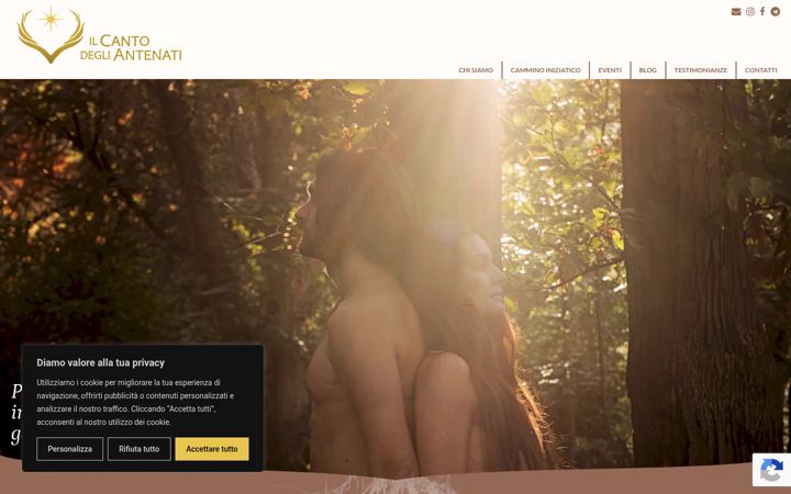 Screenshot of ilcantodegliantenati.it