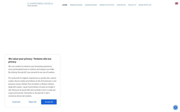 Screenshot of ilcantodegliuccelli.it