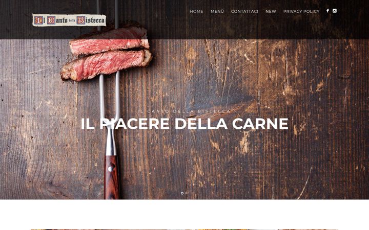 Screenshot of ilcantodellabistecca.it