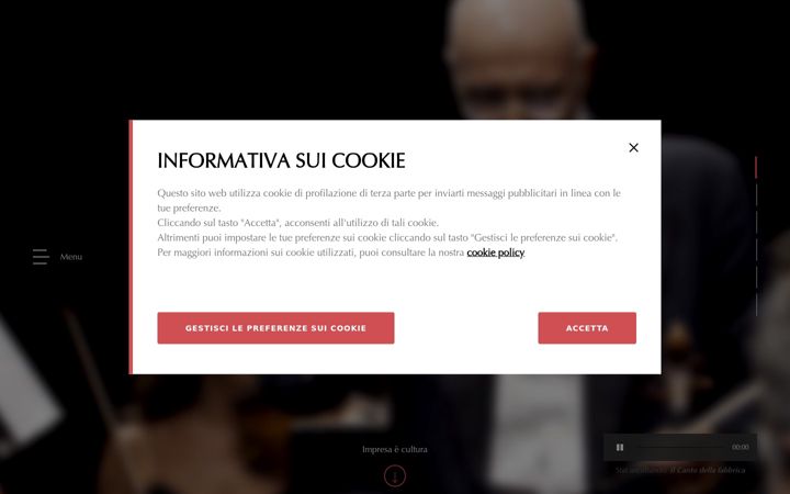 Screenshot of ilcantodellafabbrica.com
