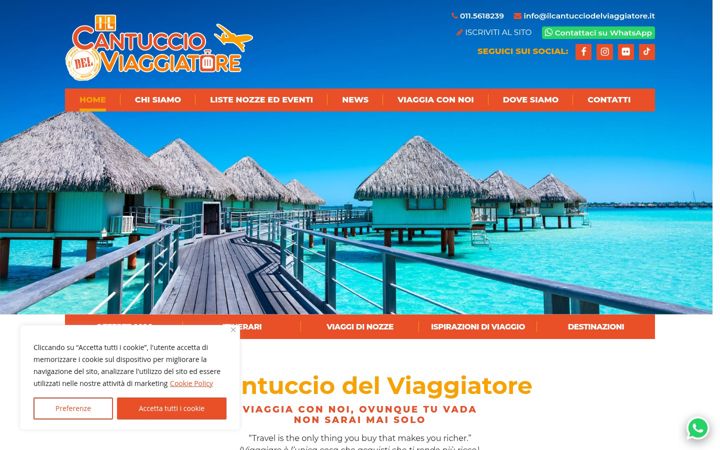 Screenshot of ilcantucciodelviaggiatore.it