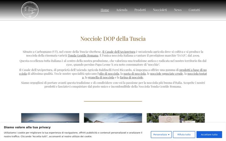 Screenshot of ilcasaledellarcipretura.com
