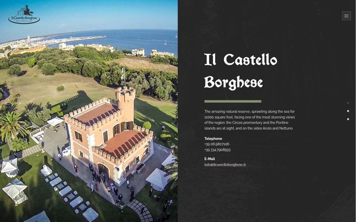 Screenshot of ilcastelloborghese.it