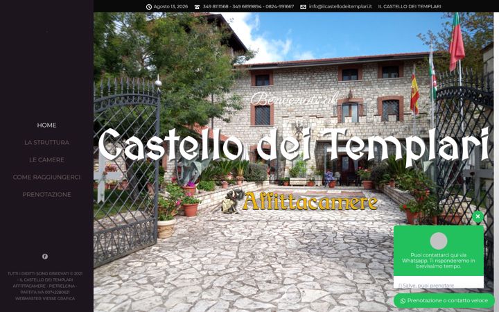 Screenshot of ilcastellodeitemplari.it