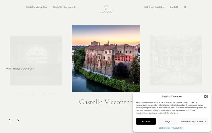 Screenshot of ilcastelloeventi.com