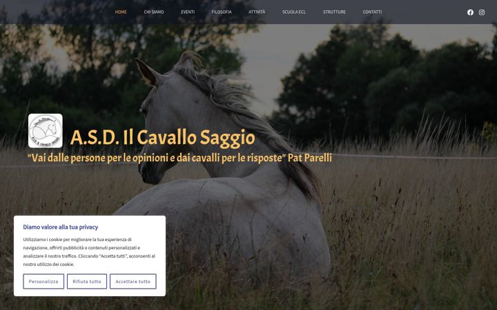 Screenshot of ilcavallosaggio.it