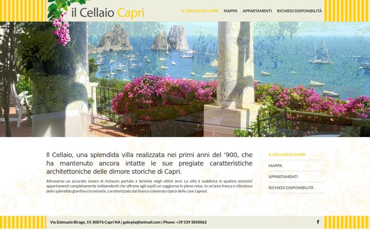 Screenshot of ilcellaiocapri.com