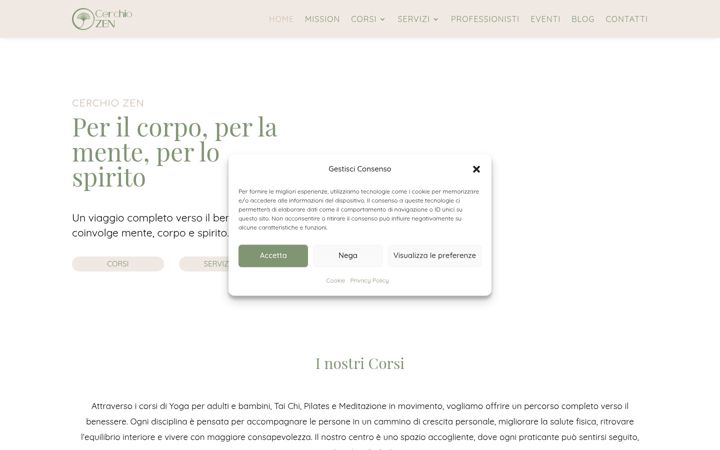 Screenshot of ilcerchiozen.it