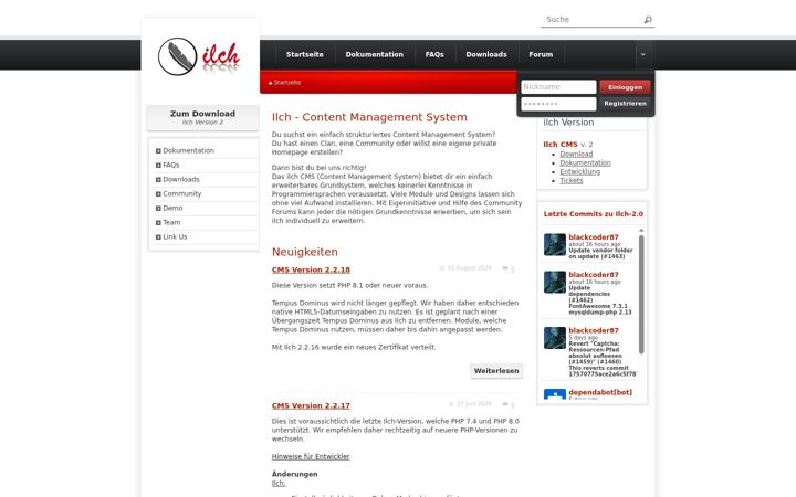 Screenshot of ilch.de
