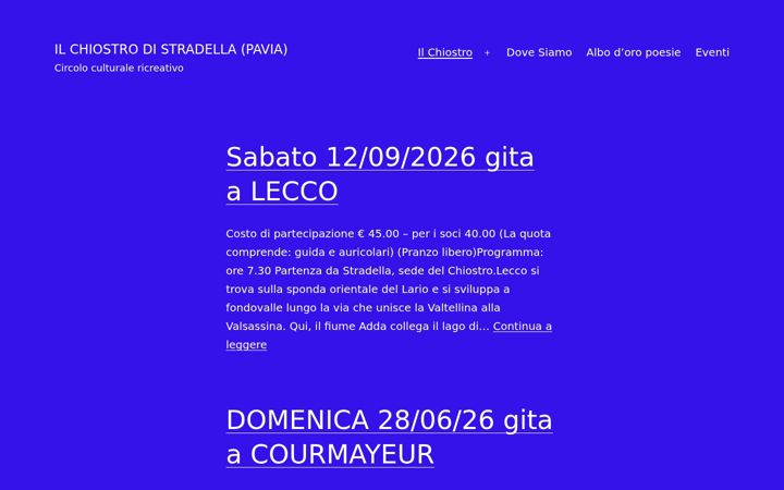 Screenshot of ilchiostrodistradella.it