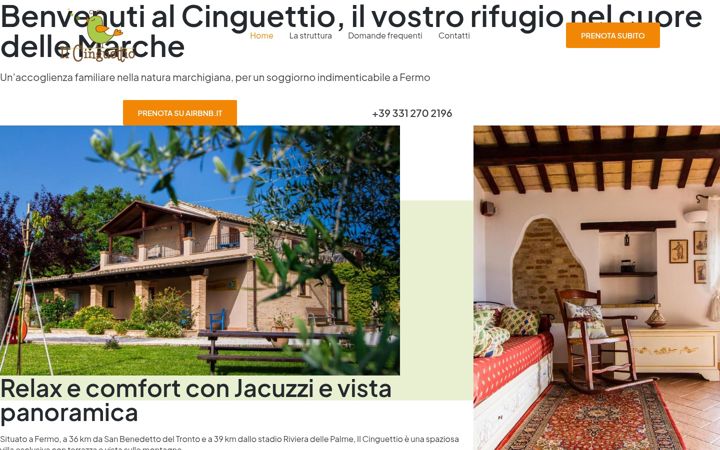 Screenshot of ilcinguettio.it