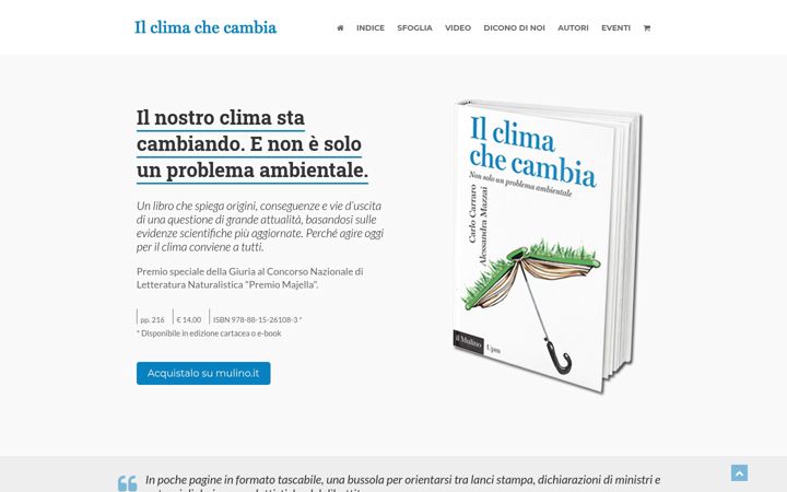 Screenshot of ilclimachecambia.it