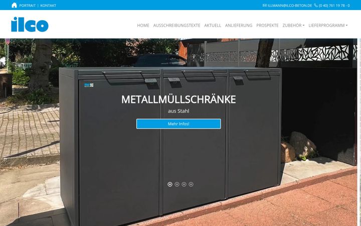 Screenshot of ilco-beton.de