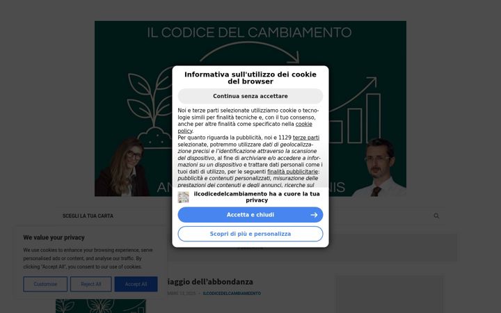 Screenshot of ilcodicedelcambiamento.altervista.org