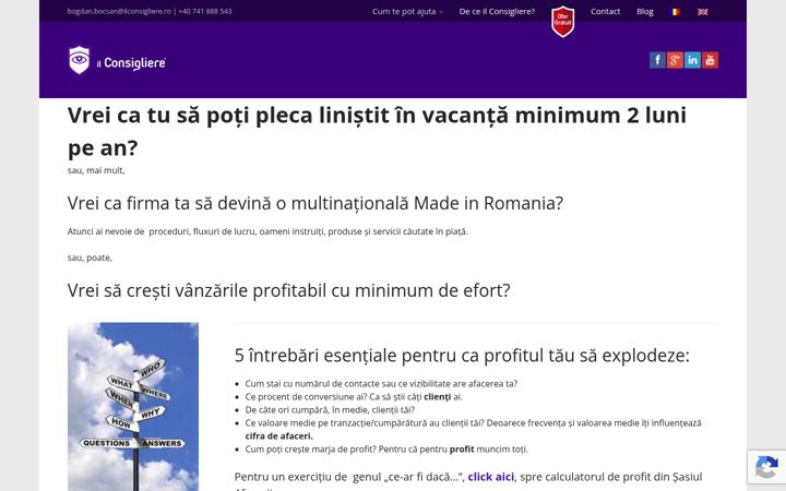 Screenshot of ilconsigliere.ro