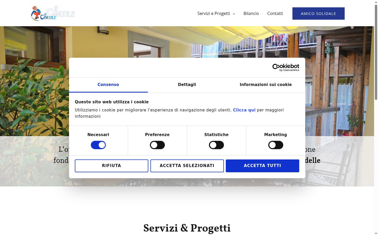 Screenshot tal-banner tal-kunsens muri qabel kwalunkwe interazzjoni