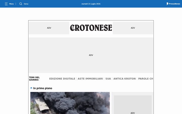 Screenshot of ilcrotonese.it