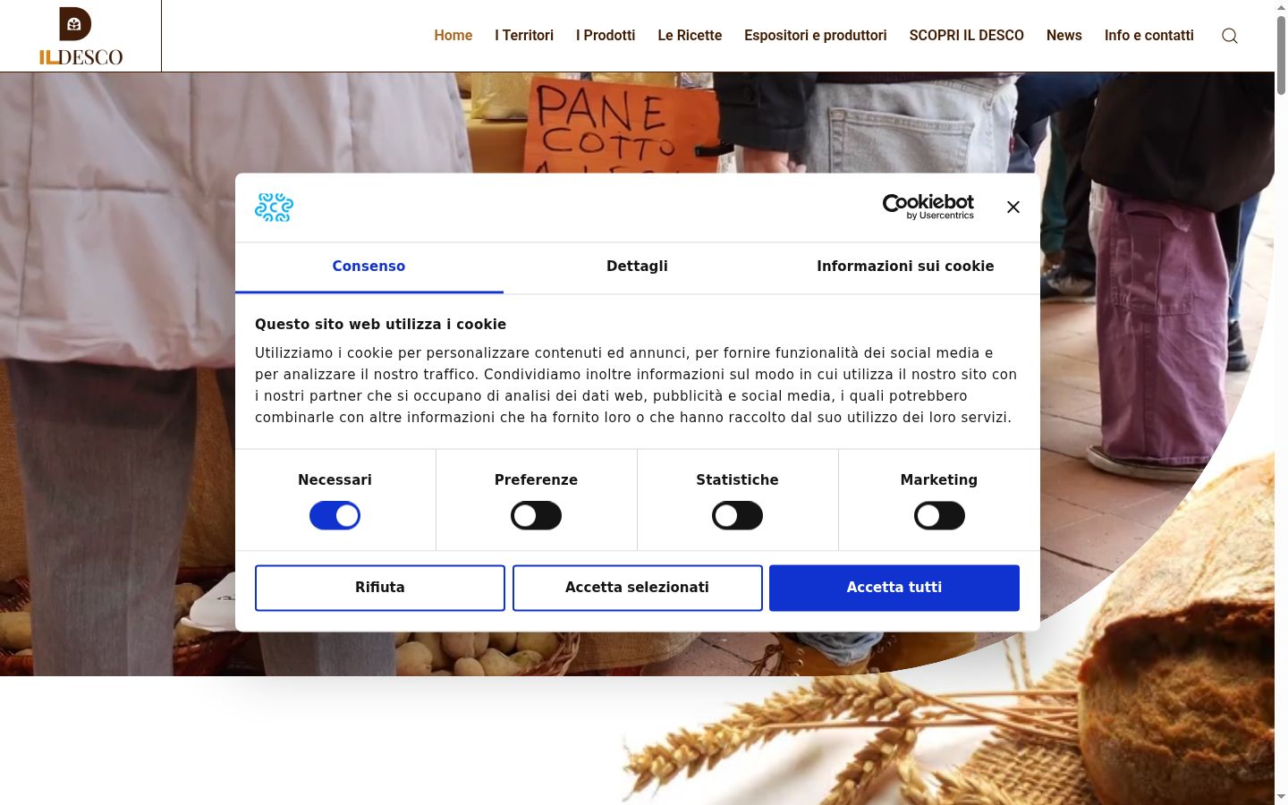 Kuvakaappaus suostumusbannerista, joka näytettiin ennen mitään vuorovaikutusta