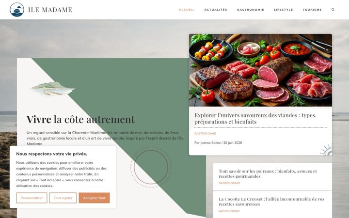 Screenshot of ile-madame.net