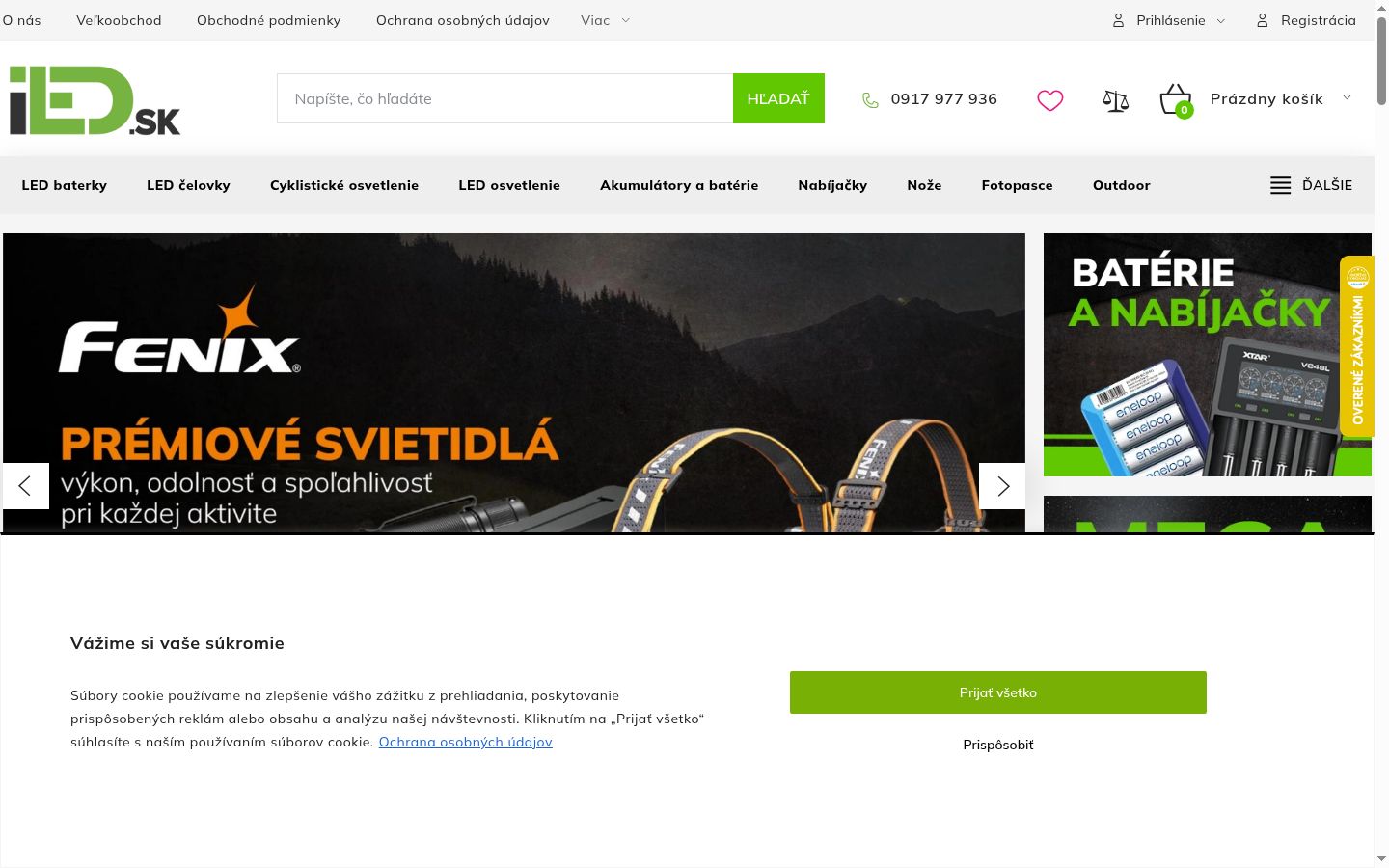 Sutikimo reklamjuostės, rodytos prieš bet kokią sąveiką, ekrano kopija